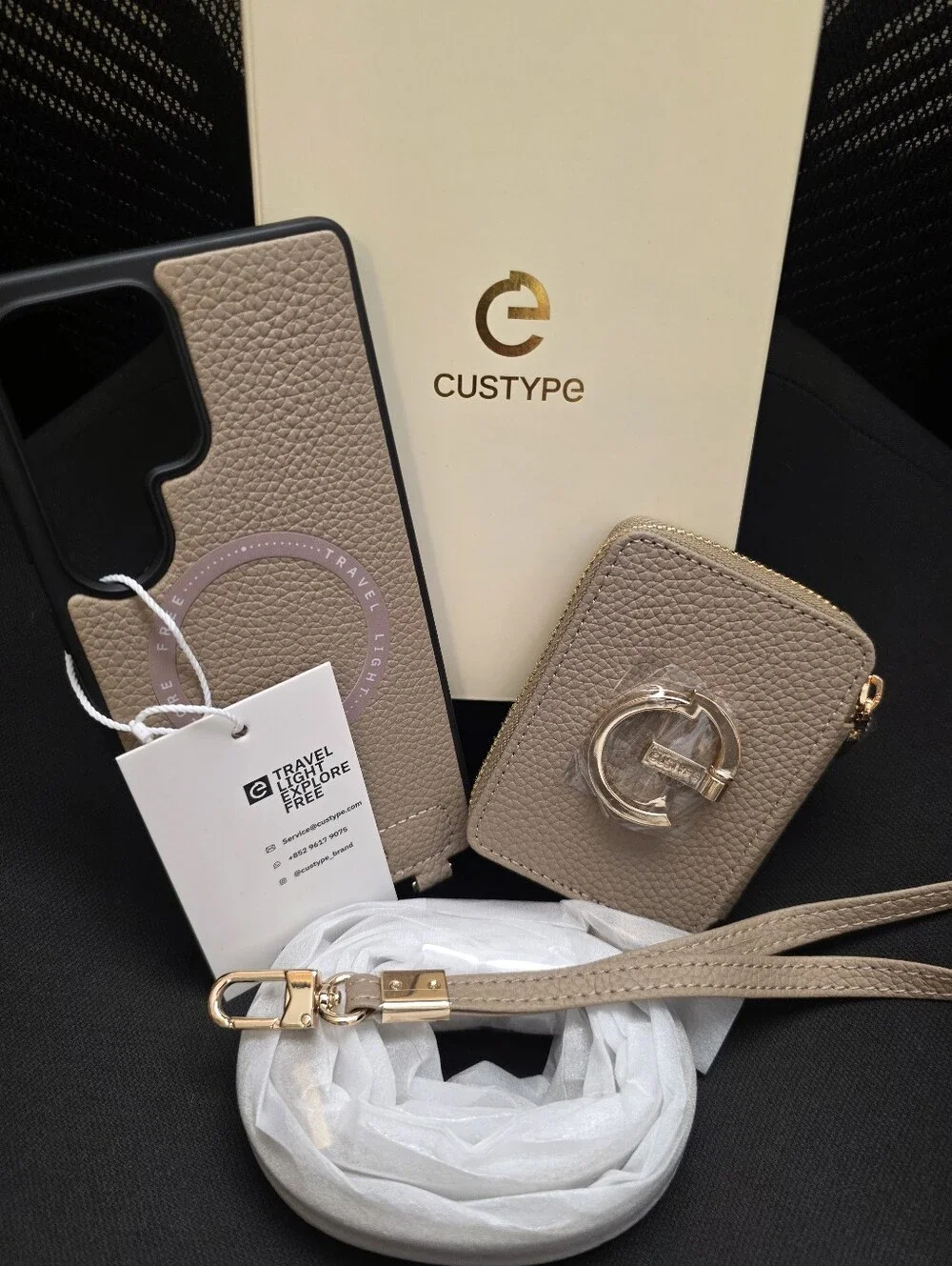 CUSTYPE Mobile Phone Case With Matching Card Case to Crossbody